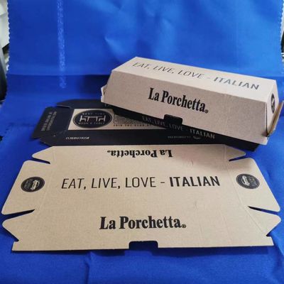 คุณภาพ  Pizza Packaging Paper Packaging Box Featuring Gravure Printing Surface Handling Constructed from Paper Suitable for Food Industry Packaging โรงงาน