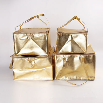 คุณภาพ  Custom Printing Golden Soft Sided Insulated Cooler Bag For Outer Door Picnic โรงงาน