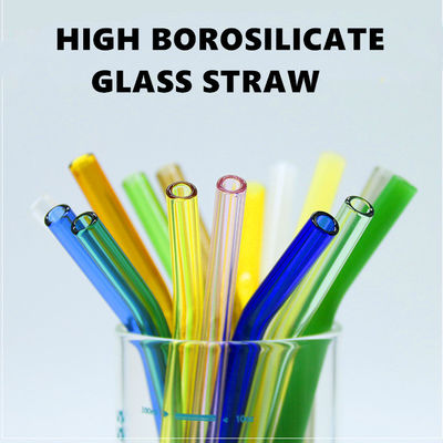 คุณภาพ  Heat Resistant Drinking Borosilicate Glass Straw Eco Friendly โรงงาน