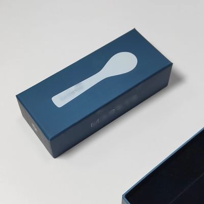 2024 ดีไซน์ใหม่ คาวิอารี่ สูปช้อน กล่องของขวัญด้วยโลโก้ 140x50x38mm