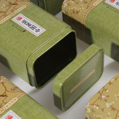 กล่องหมึกโลหะระดับสูง สี่เหลี่ยม กล่องน้ํามันโลหะเปล่า ด้วยสี CMYK / Pantone