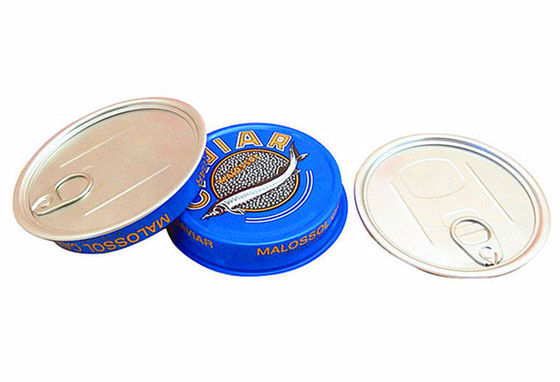 3.5oz 7oz แหวนดึงถังบรรจุเคฟิอาร์, อลูมิเนียมเคฟิอาร์กล่องกระปุก