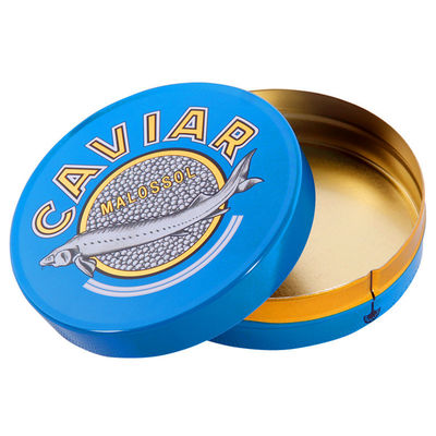 125 กรัม 250 กรัม แพคเกจเคฟิอาร์กล่องกระปุกกระปุก สีที่กําหนดเอง ISO 9001 อนุมัติ