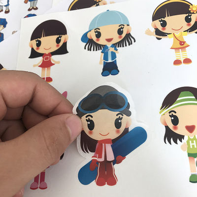 เด็ก การ์ตูนสติ๊กเกอร์ รางวัล Die Cut ด้วยเลเซอร์เงิน Stamping