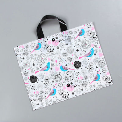 ห้างสรรพสินค้า กระเป๋าพลาสติกพิมพ์ตามสั่ง กระเป๋า Tote ที่มีมือ 1-8 สีพิมพ์