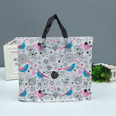 ห้างสรรพสินค้า กระเป๋าพลาสติกพิมพ์ตามสั่ง กระเป๋า Tote ที่มีมือ 1-8 สีพิมพ์