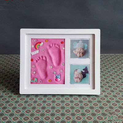 เครื่องประดับ เหรียญที่ระลึก กรอบภาพ 28X23CM กรอบมือและกองเท้า