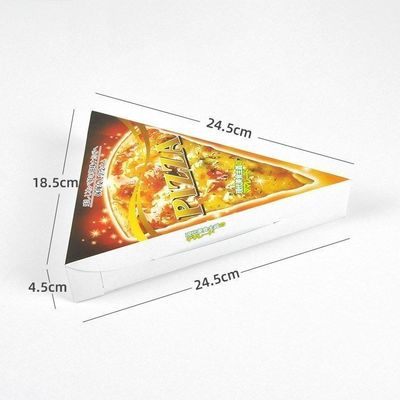 กล่องบรรจุอาหารกระดาษ PE Lamination ภายในสําหรับชิ้น Pizza