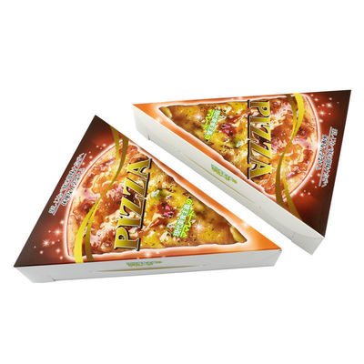 กล่องบรรจุอาหารกระดาษ PE Lamination ภายในสําหรับชิ้น Pizza